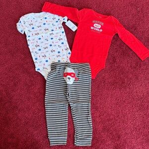 Carter's Red and White Kids Matching Set